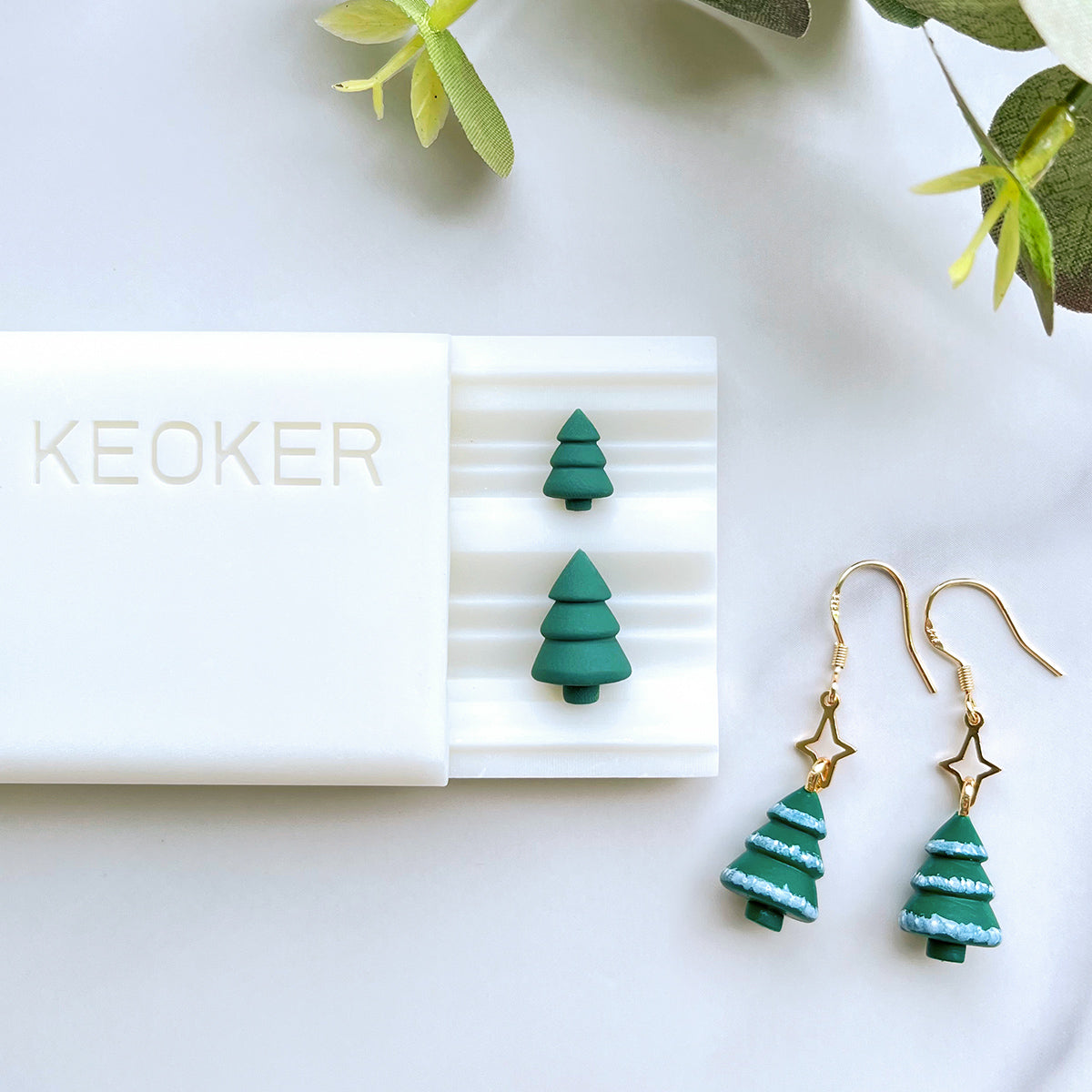 KEOKER Christmas Tree Polymer Clay Bead Roller
