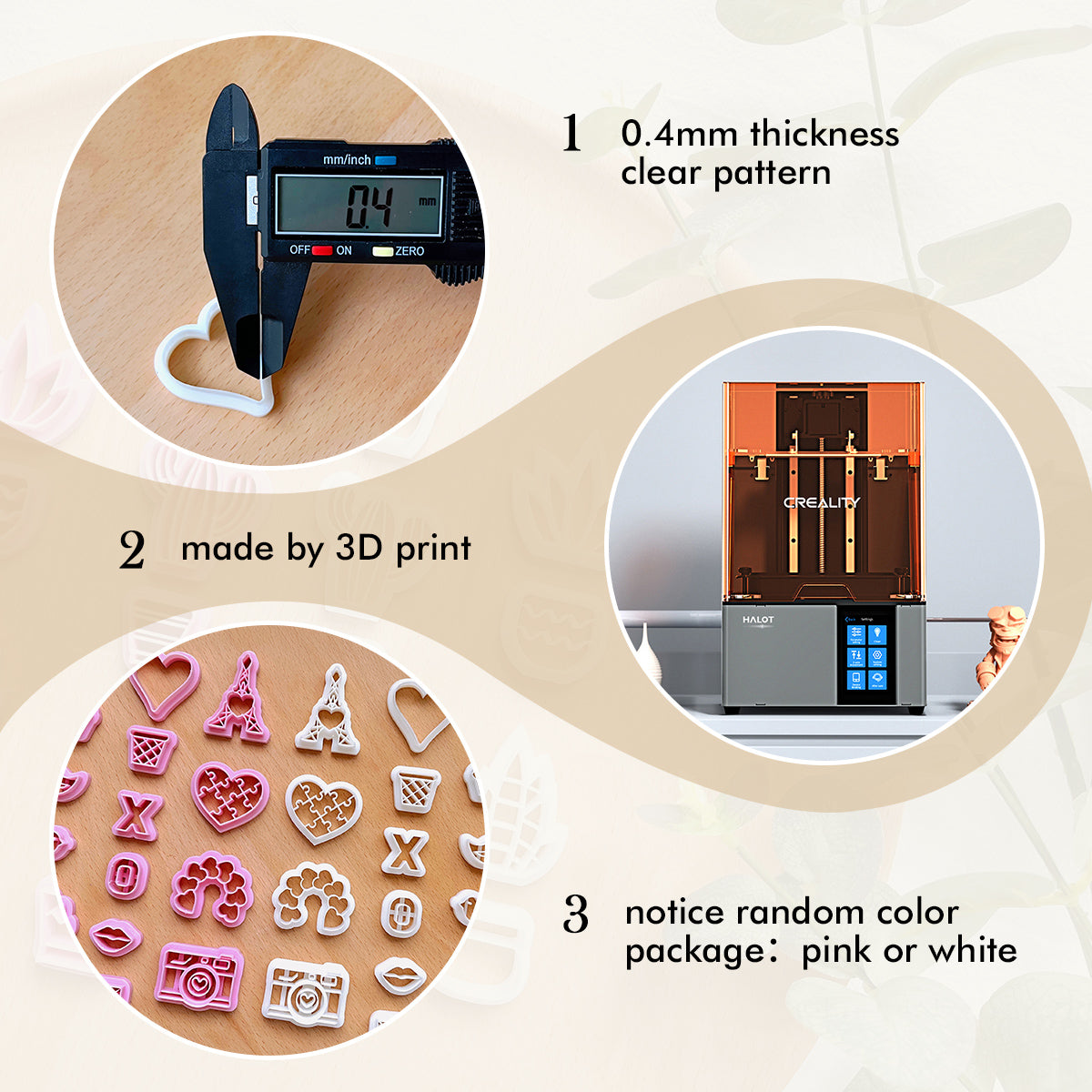 KEOKER Valentines Day Polymer Clay Cutters