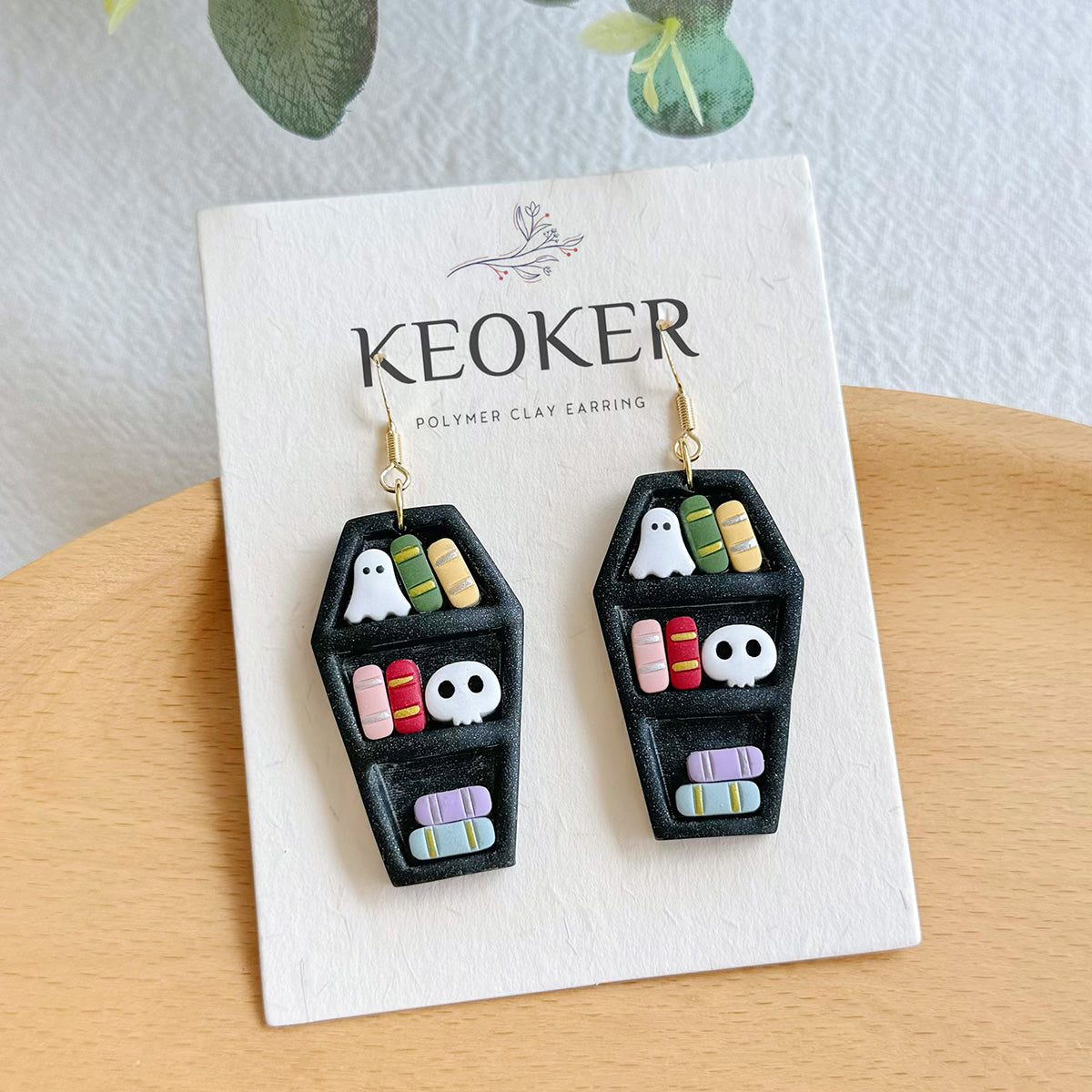 KEOKER Halloween Polymer Clay Earrings