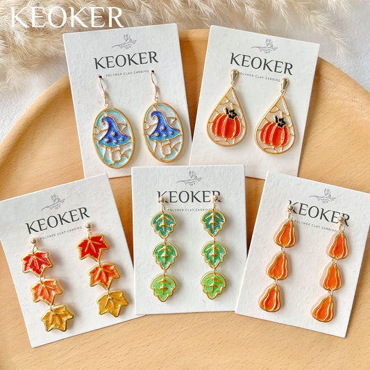 KEOKER Enamel Style Fall Polymer Clay Cutters