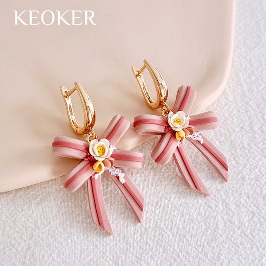 KEOKER 14K Gold Filled U Shape Earring Hoop with Loop (4PCS)