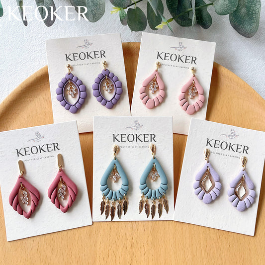 KEOKER Scalloped Drop Polymer Clay Cutters