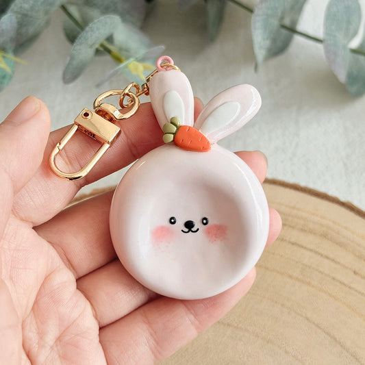 KEOKER Handmade Polymer Clay Worry Stones Keychain
