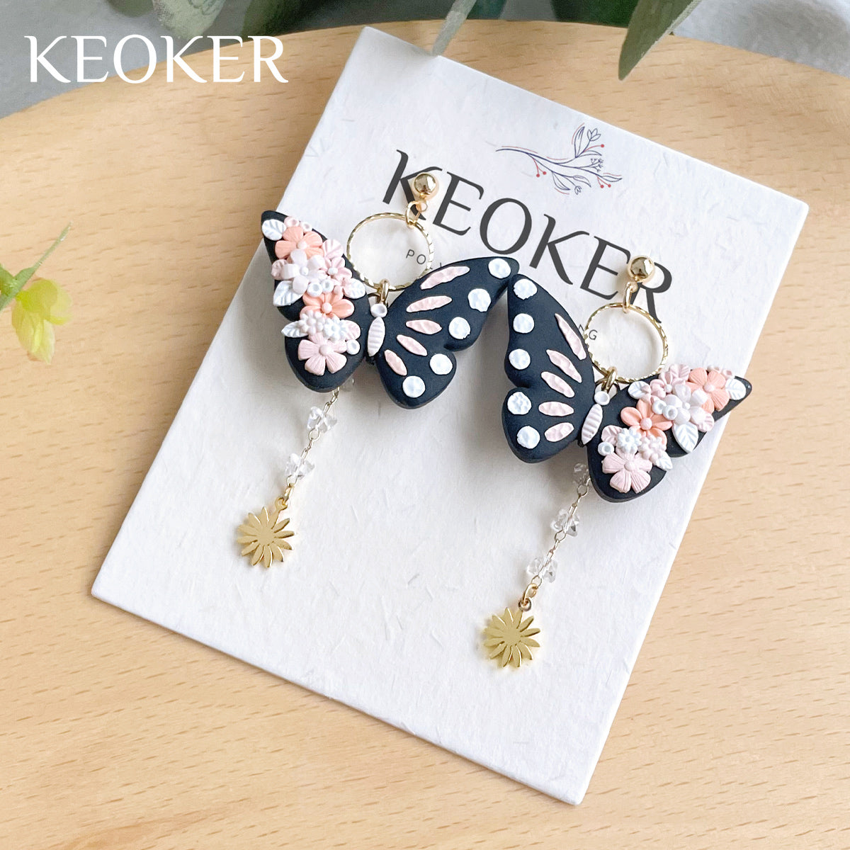 KEOKER 14K Gold Filled Daisy Pendant With Loop (10 PCS)