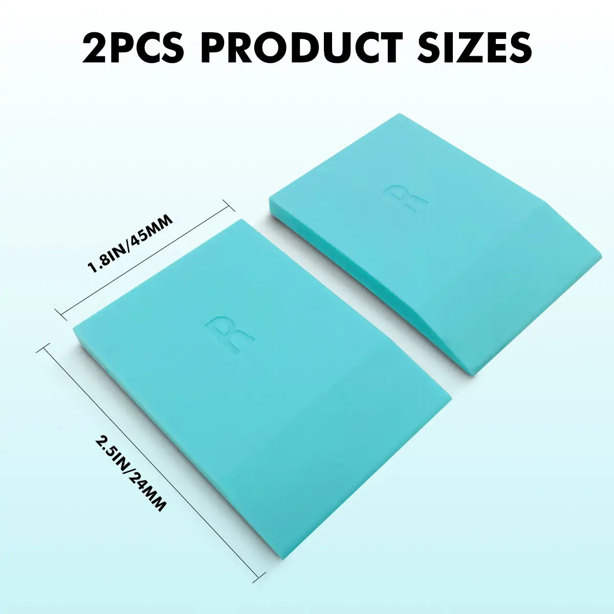 Rubber Squeegee for Clay Silk Screen Stencils Polymer Clay (2pcs)