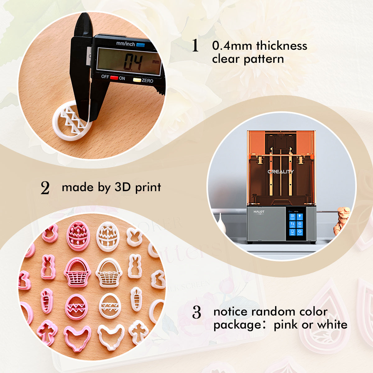 KEOKER Easter Day Polymer Clay Cutters