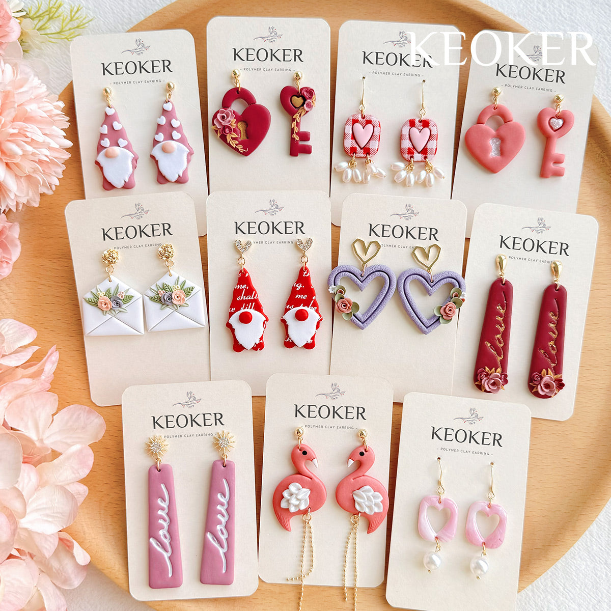 KEOKER Valentines Day Polymer Clay Cutters
