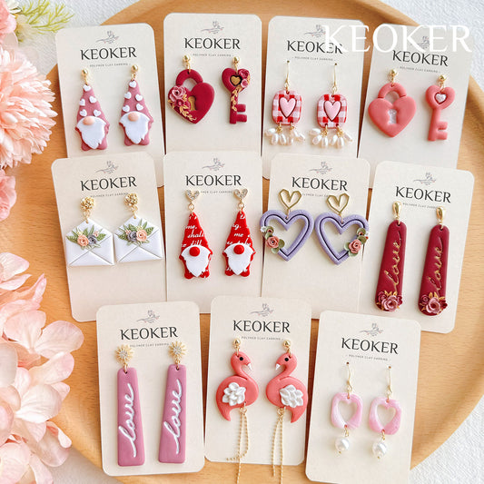 Keoker Clay Cutters for Polymer Clay Jewelry, Hoop Polymer Clay Cutters for  Earrings Jewelry Making6 Shapes 