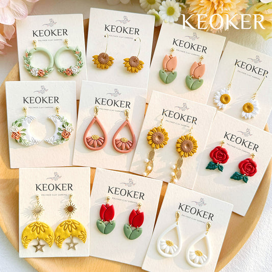  KEOKER Valentines Day Polymer Clay Cutters, Valentines Polymer  Clay Cutters for Earrings Making, 10 Shapes Valentines Earring Clay  Cutters, Heart Clay Cutters for Polymer Clay Jewelry (Studs)