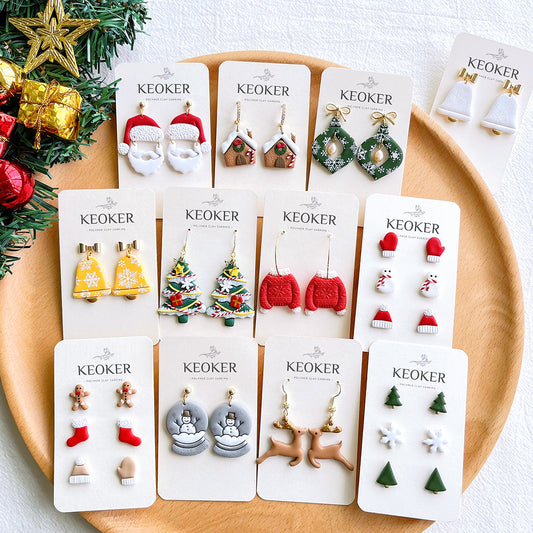 KEOKER Christmas Polymer Clay Cutters (21 Shapes）