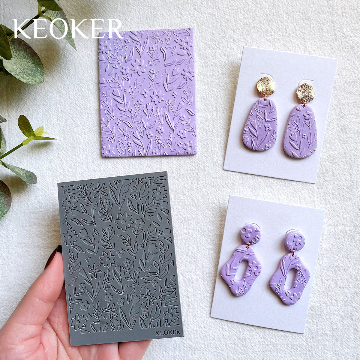 KEOKER Polymer Clay Texture Sheets