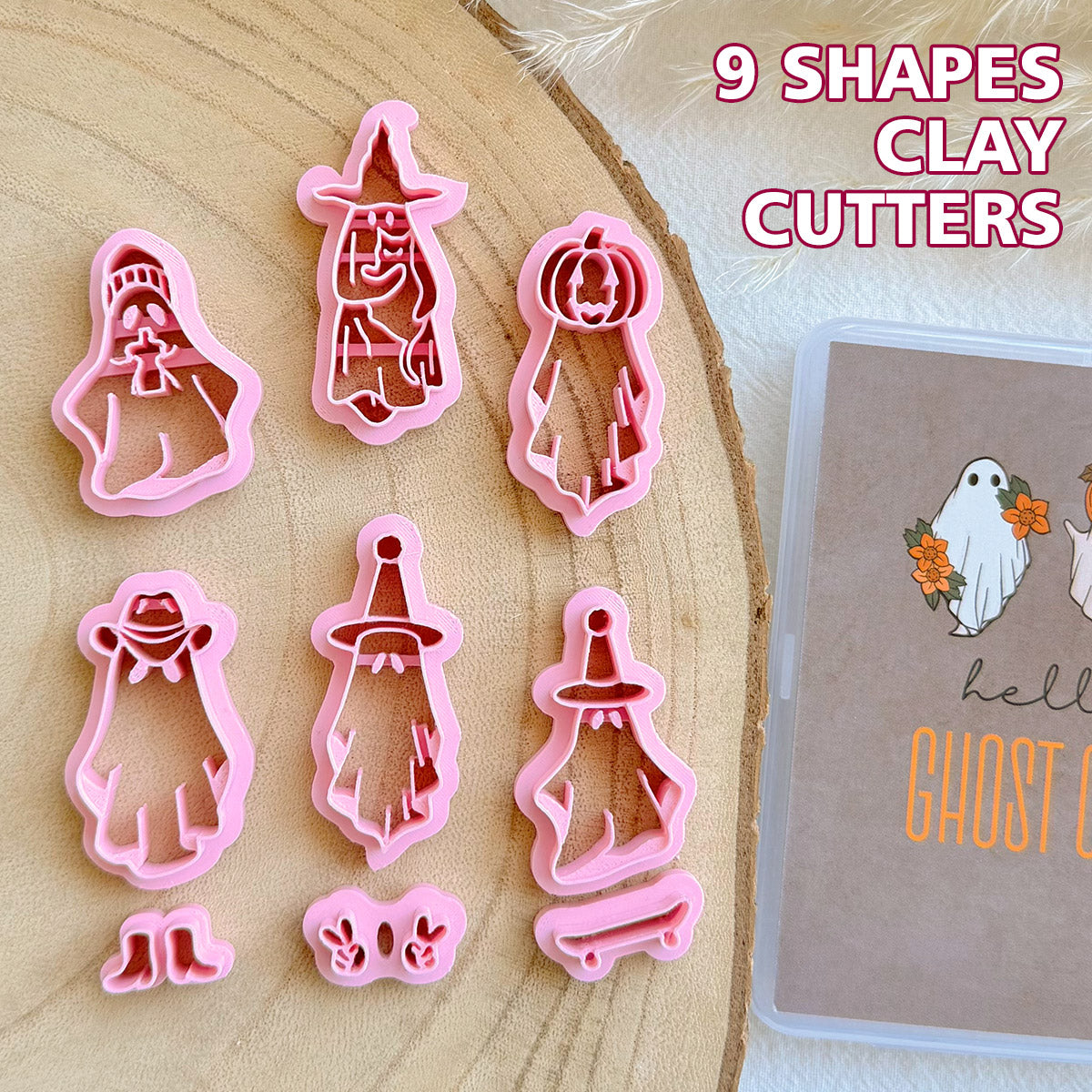 KEOKER Ghost Polymer Clay Cutters Halloween