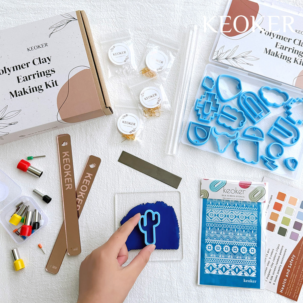 Tools Needed To Make Clay Earrings Keoker 123 PCS Clay Earring