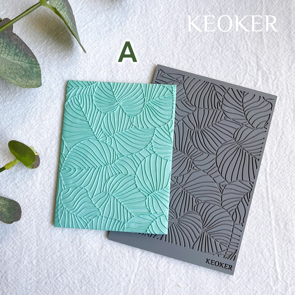  KEOKER Polymer Clay Texture Sheets Set, Works with