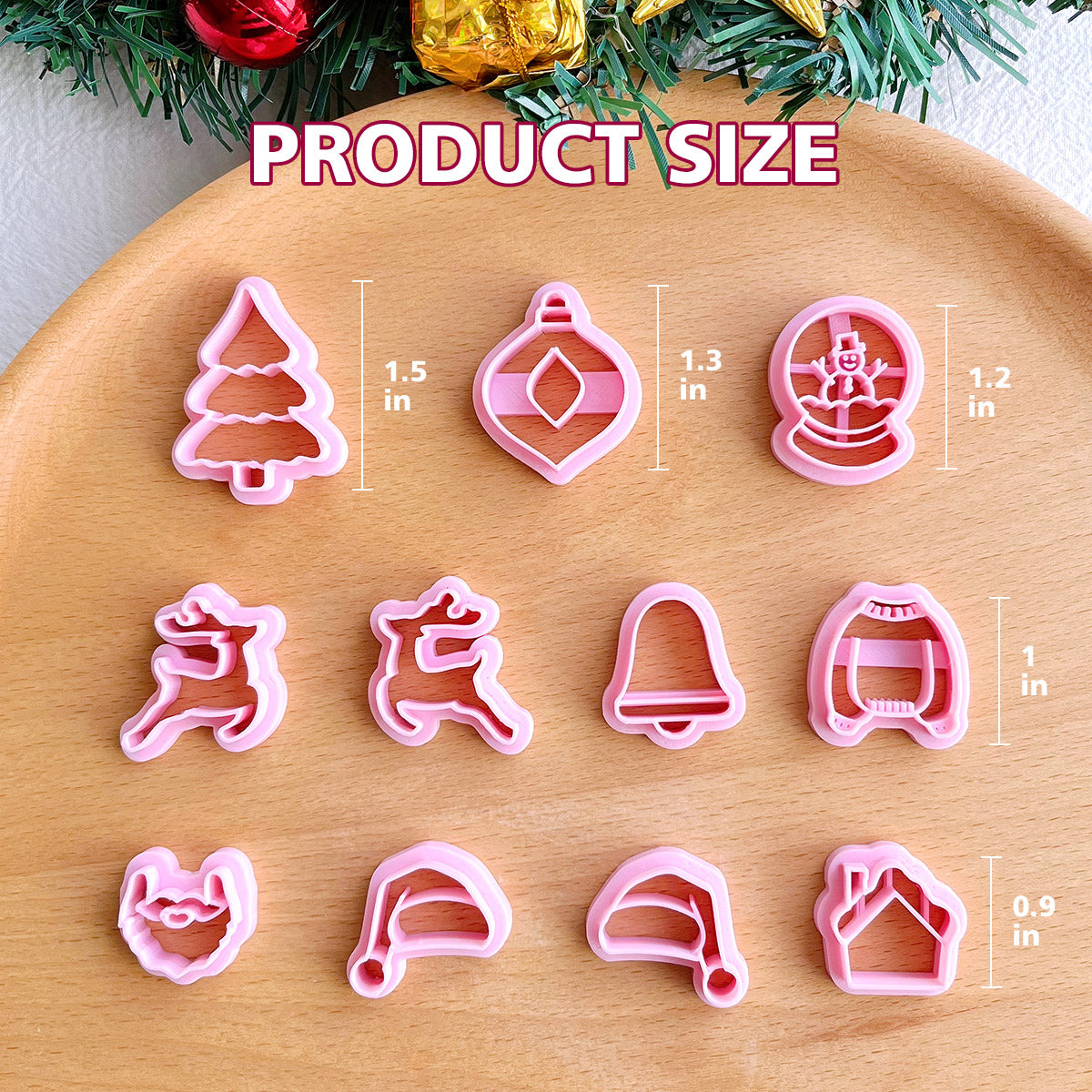 KEOKER Christmas Polymer Clay Cutters (21 Shapes）