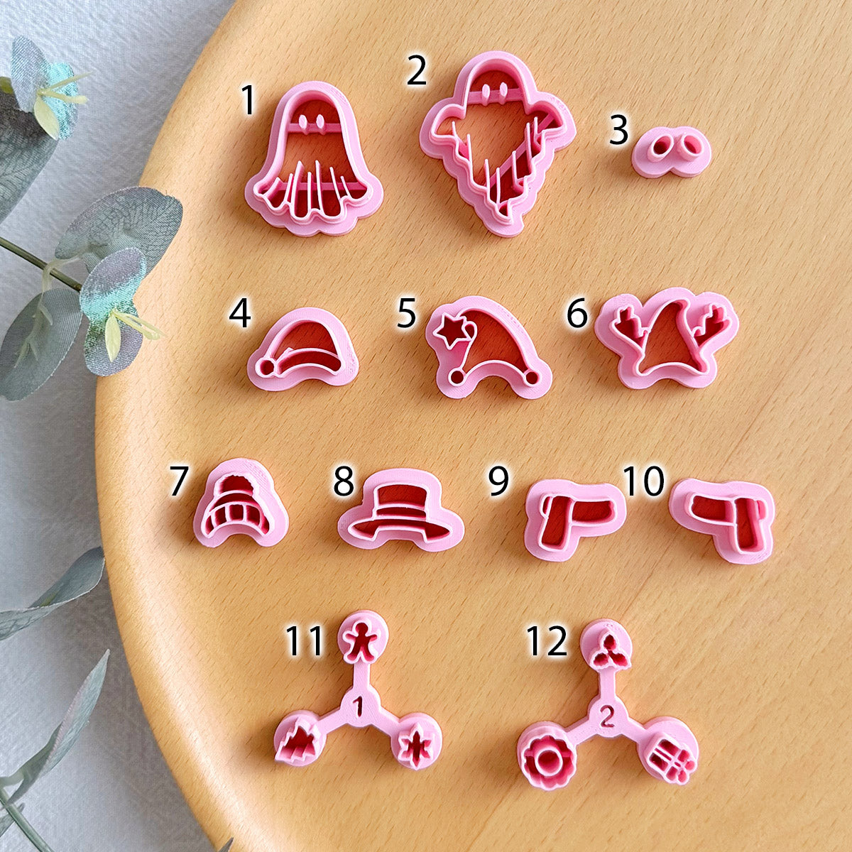 KEOKER Christmas Theme Ghost Clay Cutters