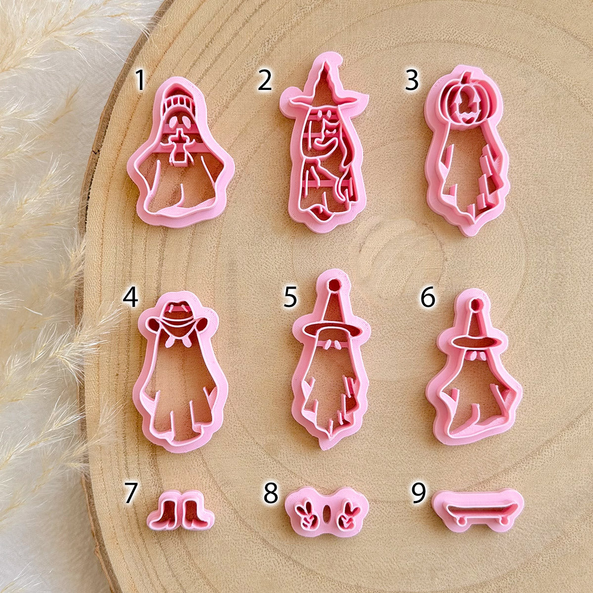 KEOKER Ghost Polymer Clay Cutters Halloween