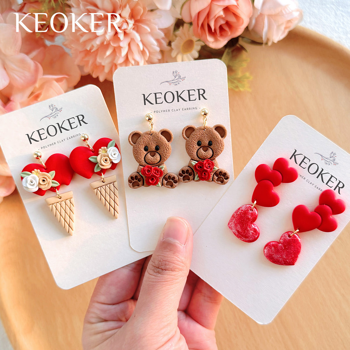 KEOKER Valentines Day Clay Cutters