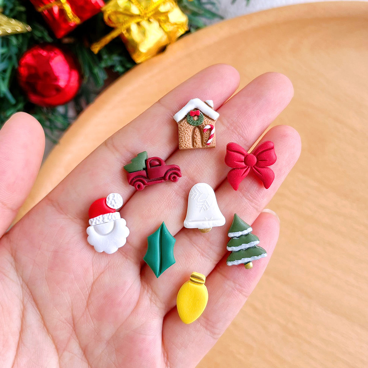KEOKER Christmas Polymer Clay Cutters (10 Shapes)