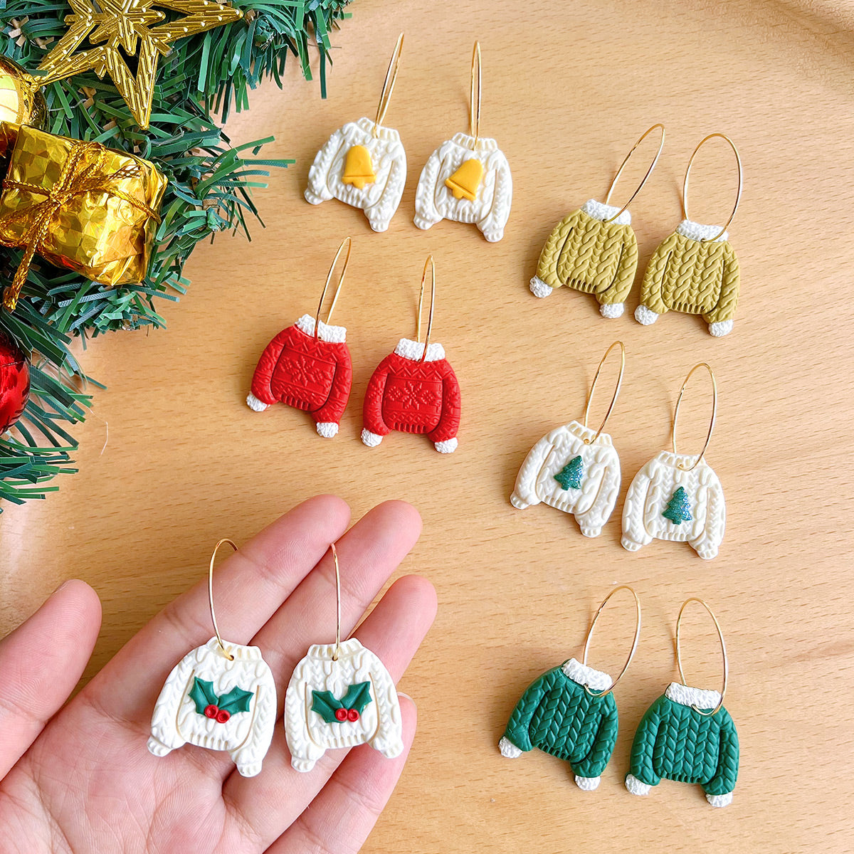 Keoker Mini Christmas Polymer Clay Cutters - Mini Holiday Clay Cutters for  Ea