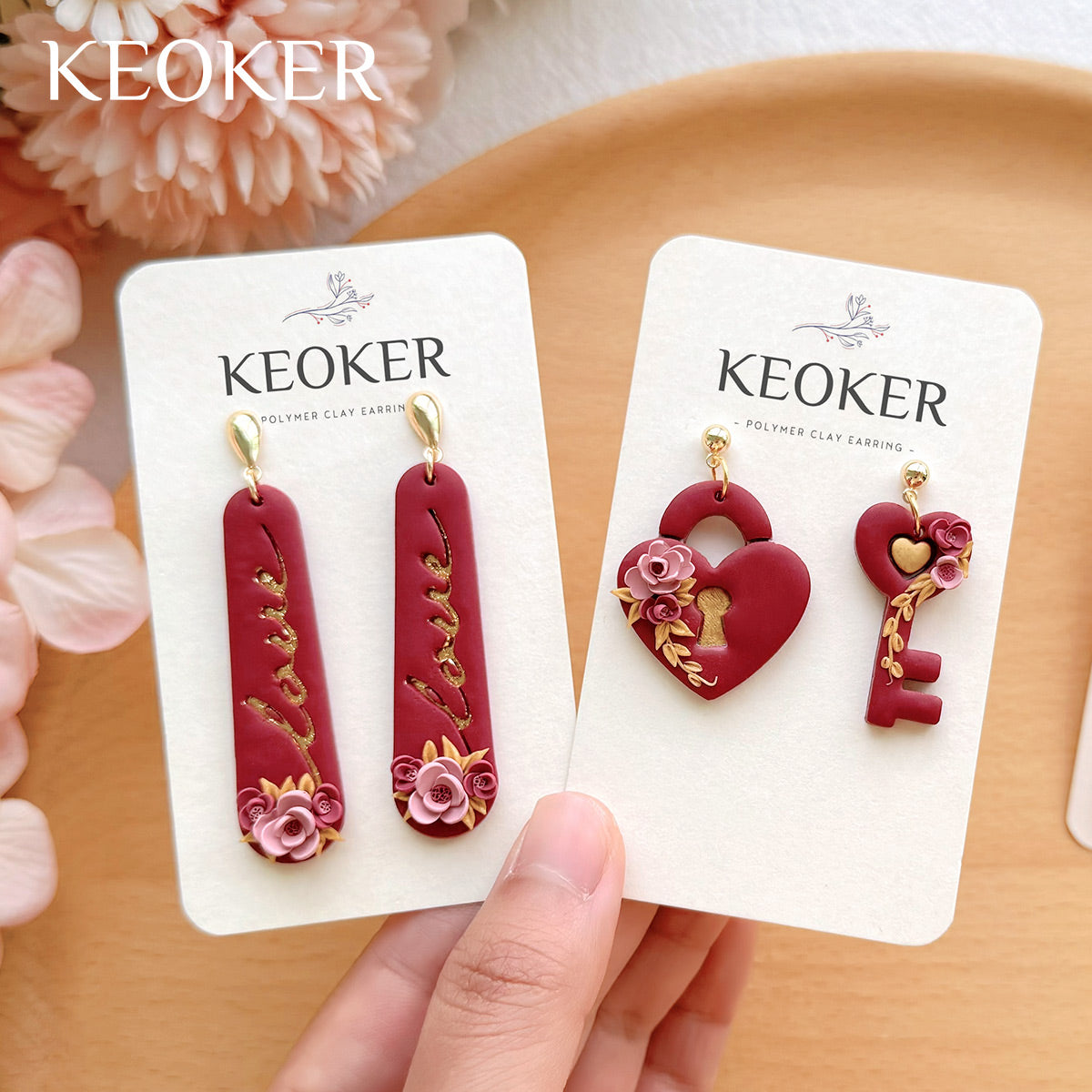 KEOKER Valentines Day Polymer Clay Cutters