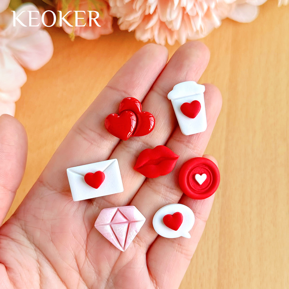 KEOKER Valentines Day Polymer Clay Cutters