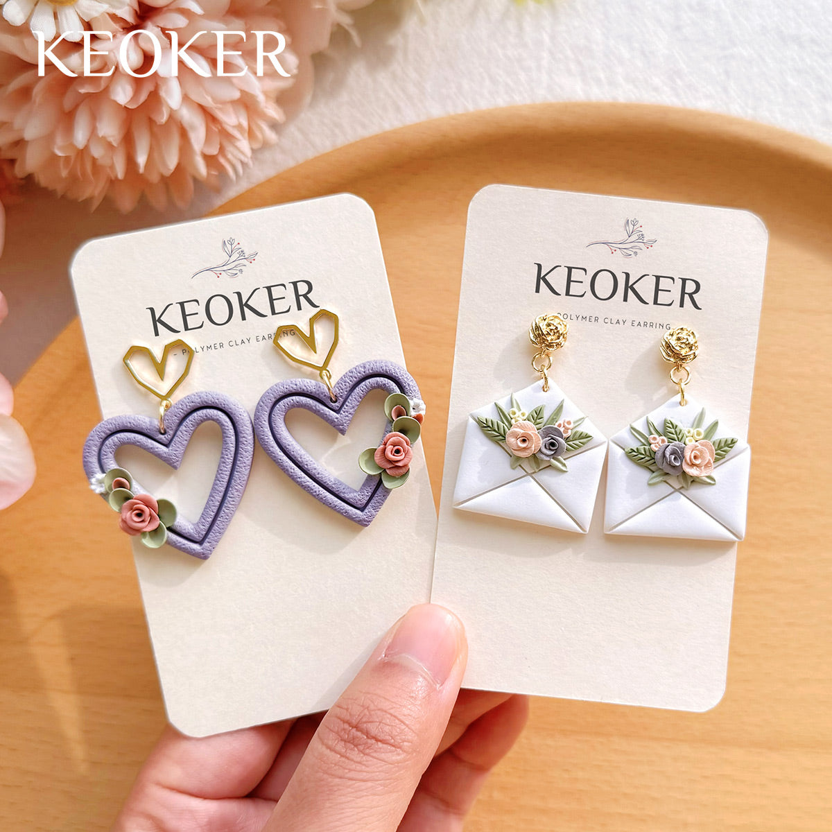 KEOKER Valentines Day Polymer Clay Cutters