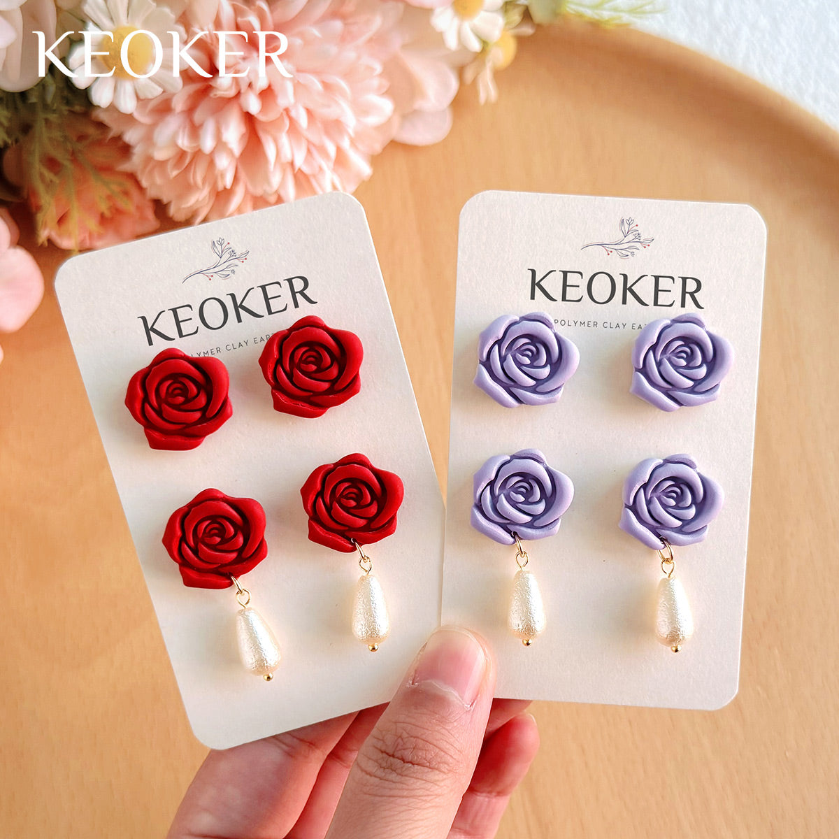 KEOKER Valentines Day Polymer Clay Cutters