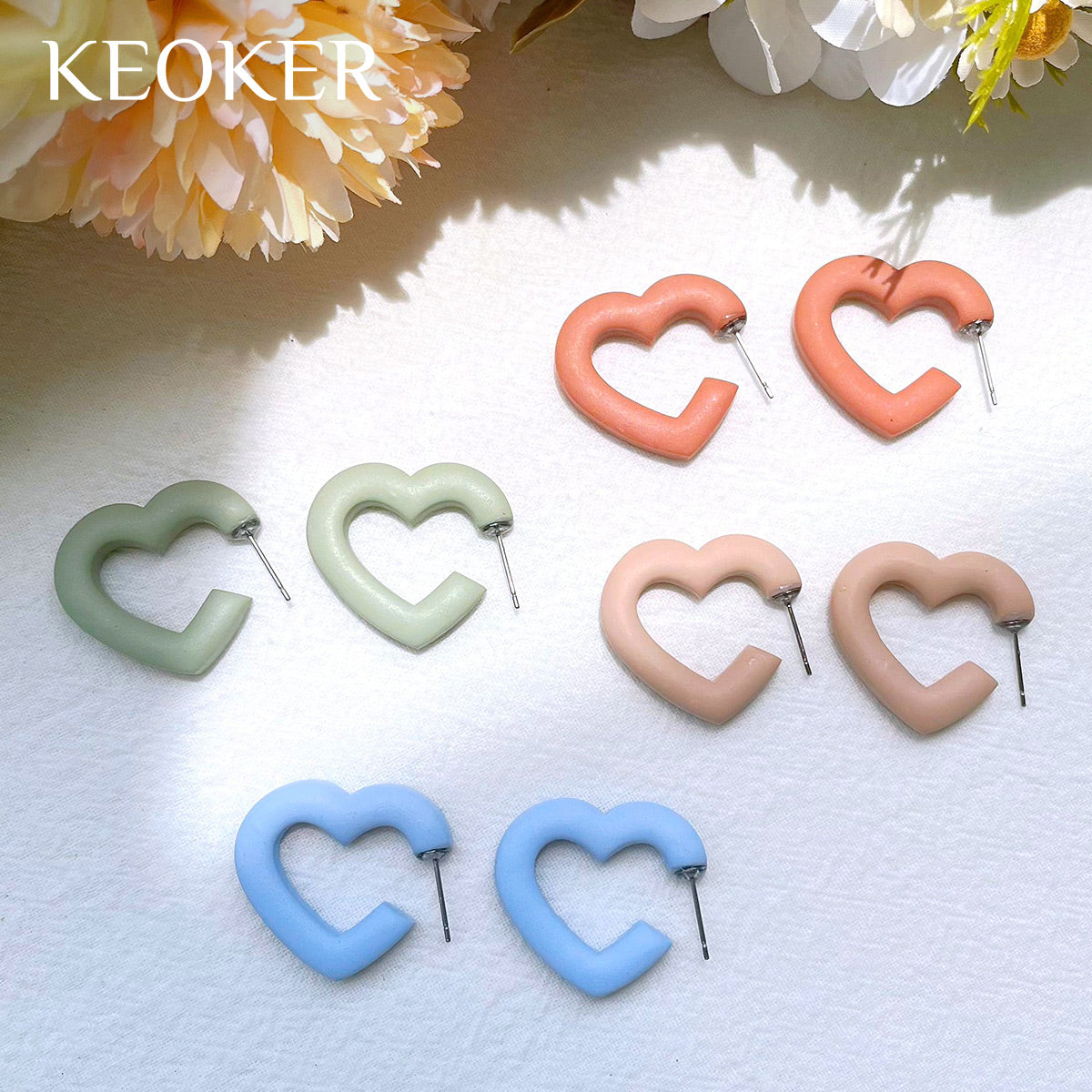 KEOKER Hoop Clay Cutters for Polymer Clay Jewelry(6 Shapes)