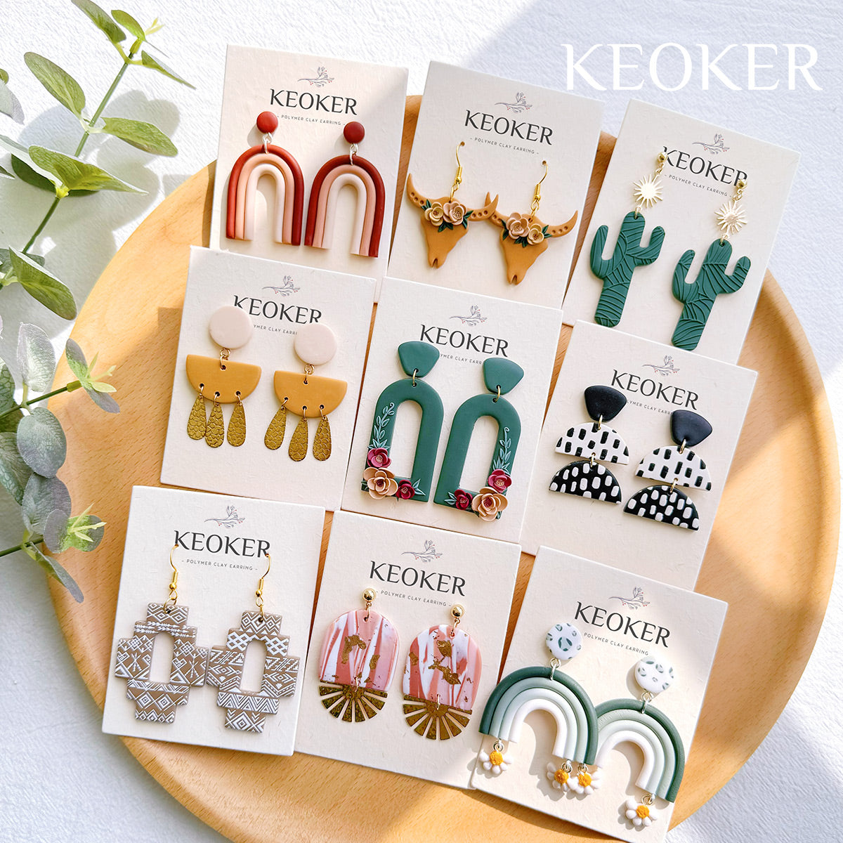 KEOKER 103 Polymer Clay Earrings Making Kit(Basis)
