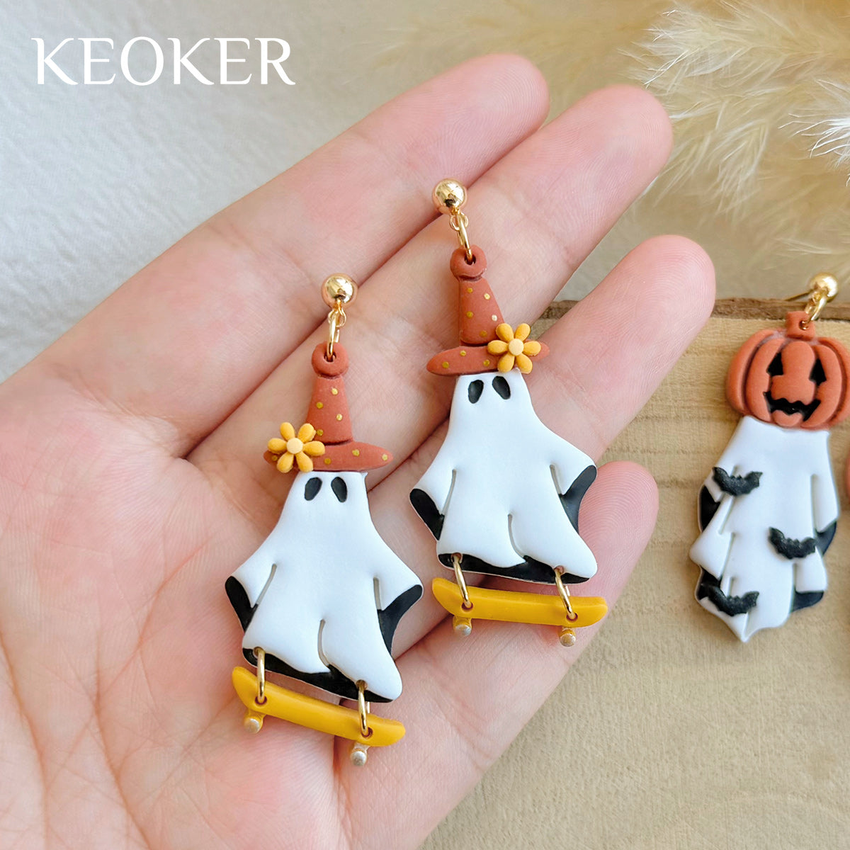KEOKER Ghost Polymer Clay Cutters Halloween