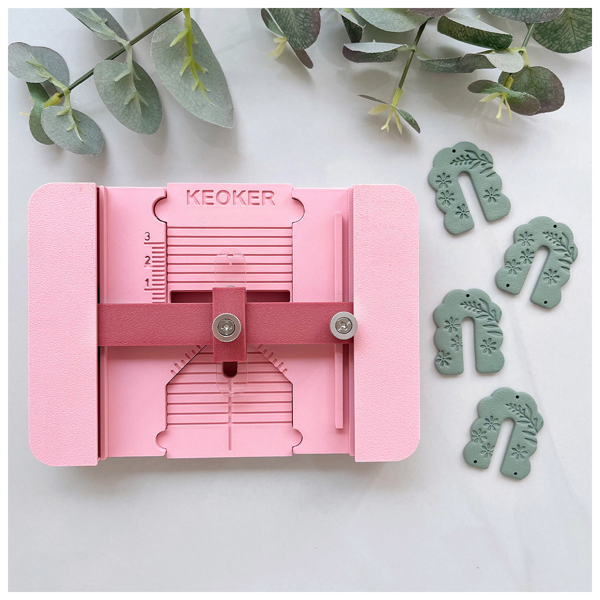 KEOKER Polymer Clay Earring Hole Drill Guide