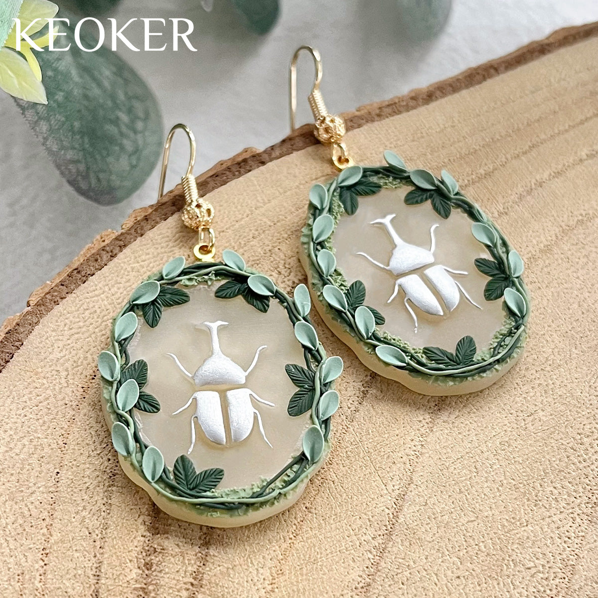 KEOKER Nature Insect & Reptile Clay Stamps