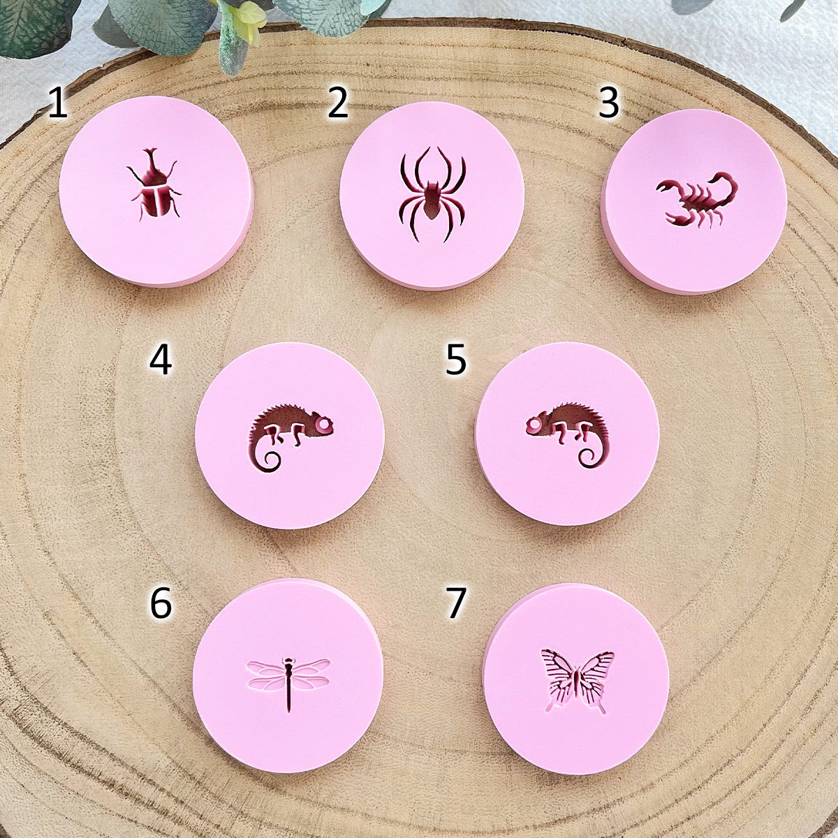 KEOKER Nature Insect & Reptile Clay Stamps