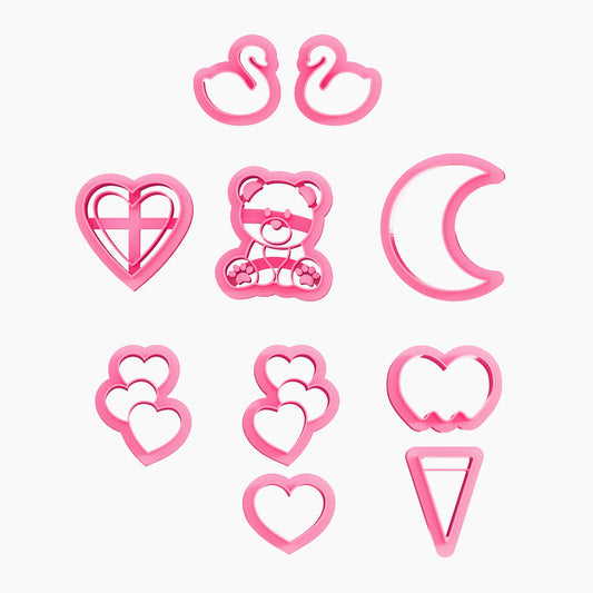 KEOKER Valentines Day Clay Cutters