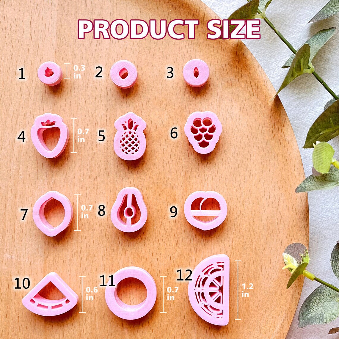 Clay Cutters for Polymer Clay Jewelry Cactus Shape Pottery