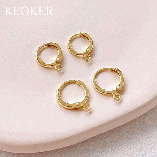 KEOKER 14k Gold Filled Round Hoop Earrings(10PCS)
