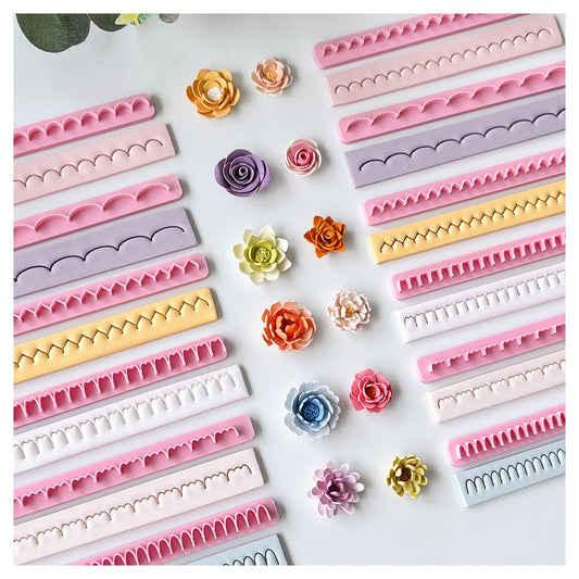 KEOKER Polymer Clay Flower Petal Line Cutter