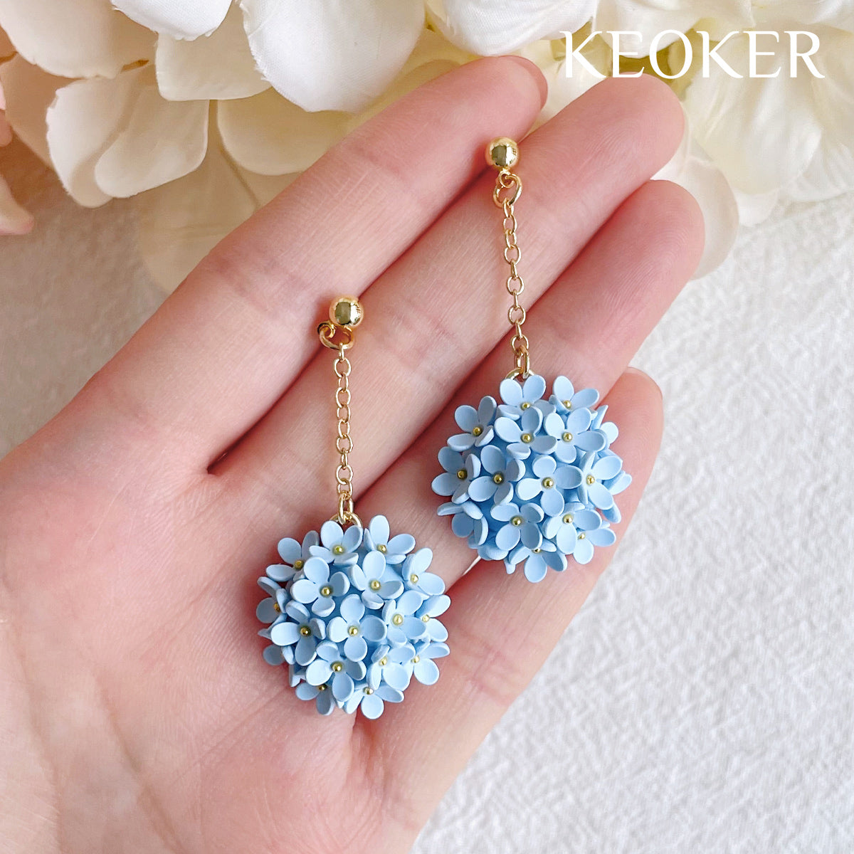 KEOKER Floral Polymer Clay Earrings