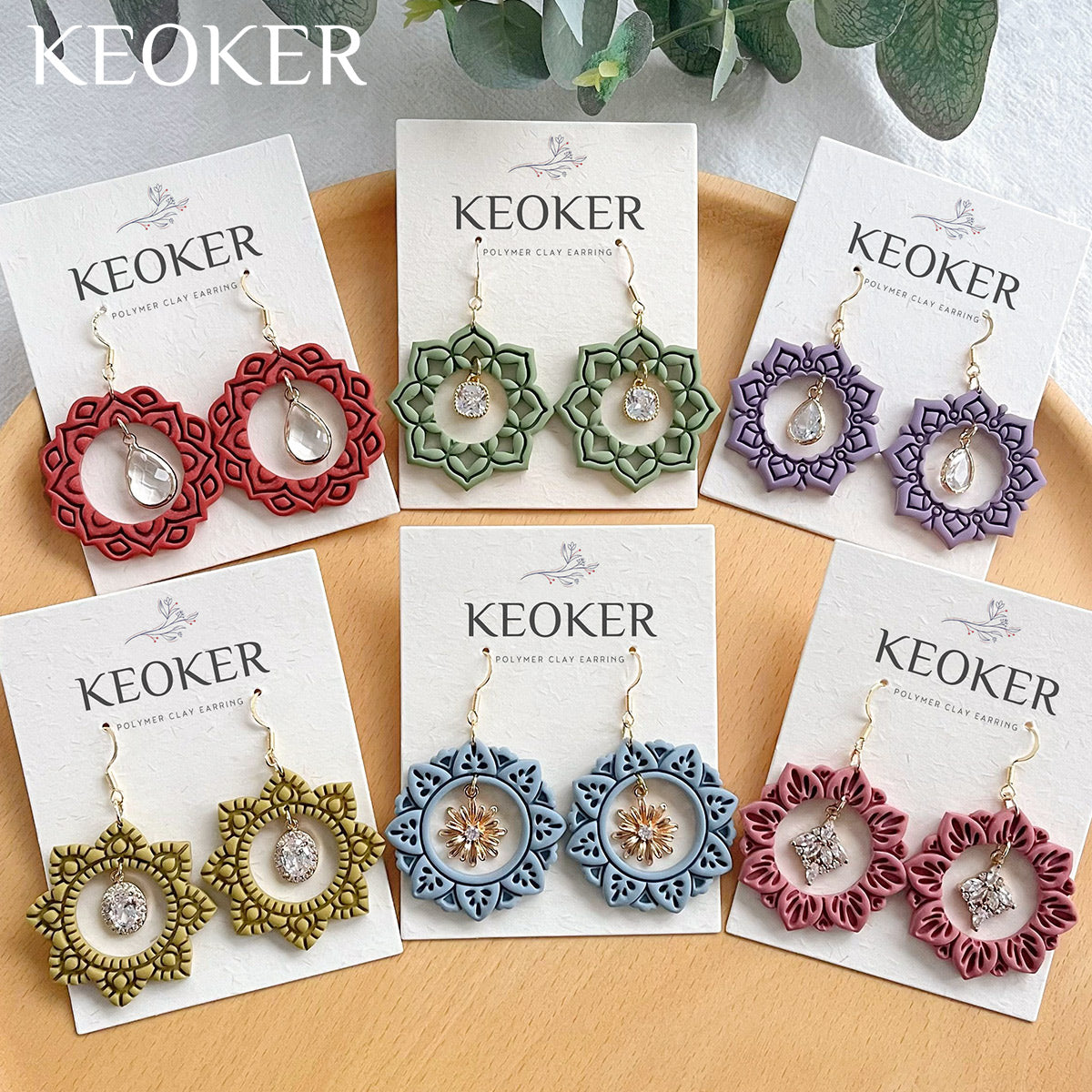 Keoker Mandala Circle Frame Polymer Clay Cutters