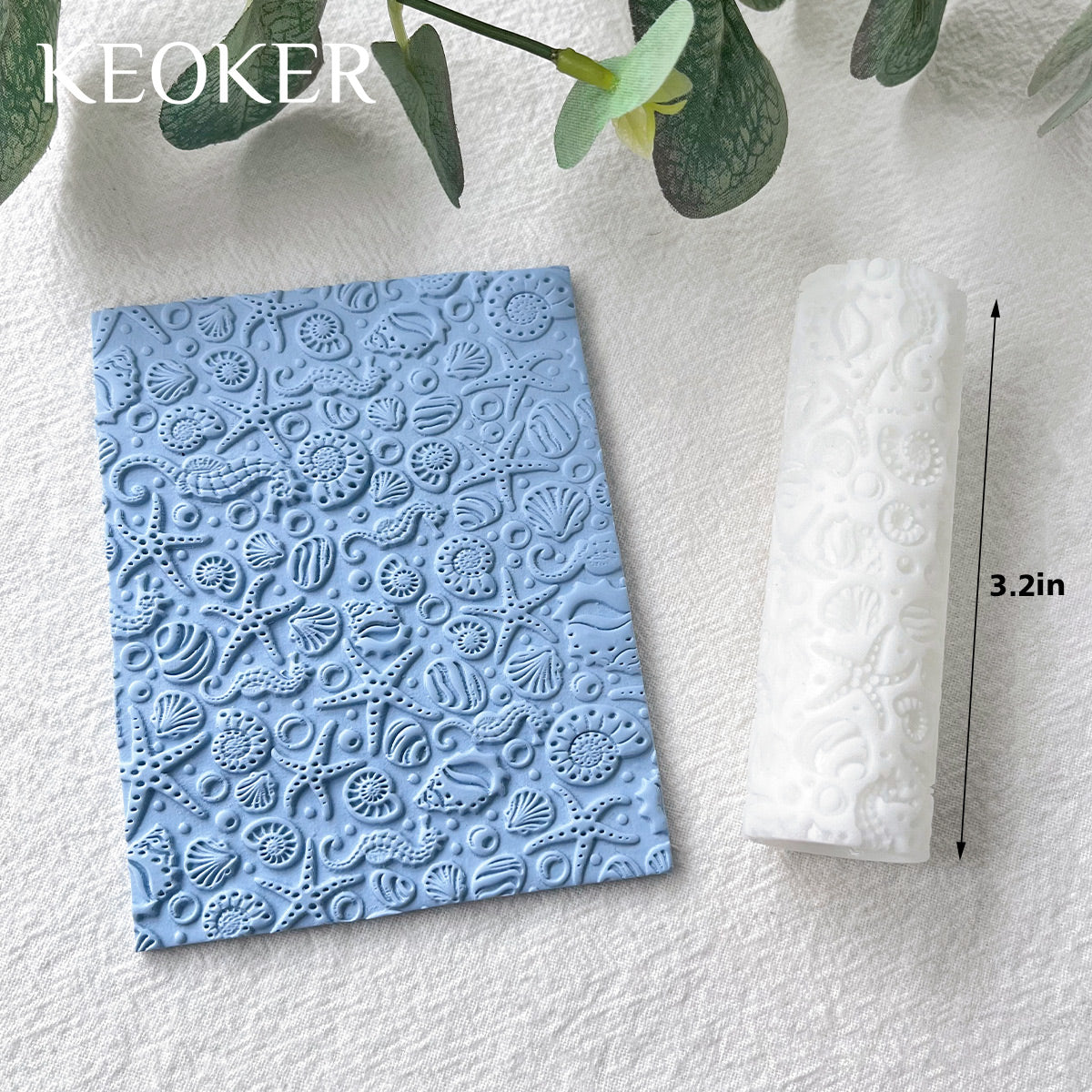 KEOKER Polymer Clay Texture Roller (Starfish Texture)
