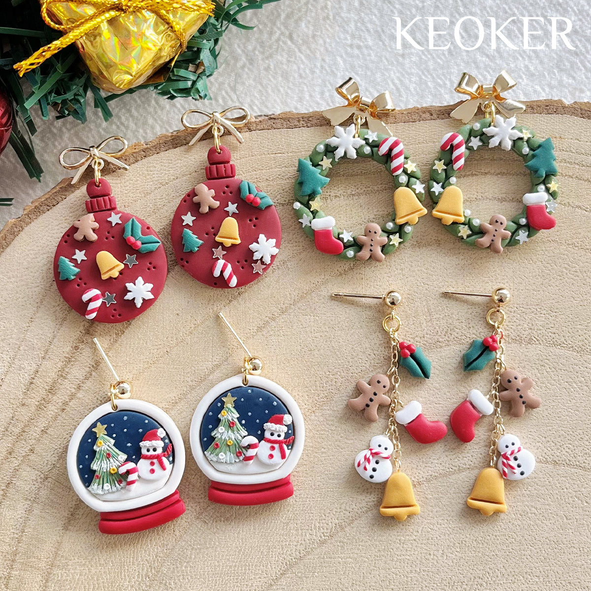 KEOKER Christmas Mini Polymer Clay Cutters