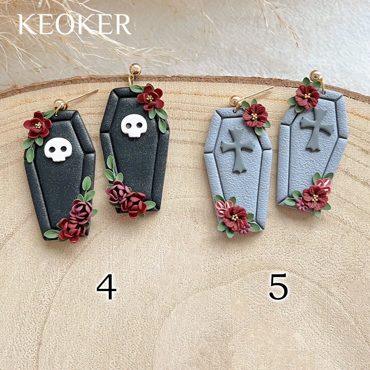 KEOKER Halloween Polymer Clay Earrings
