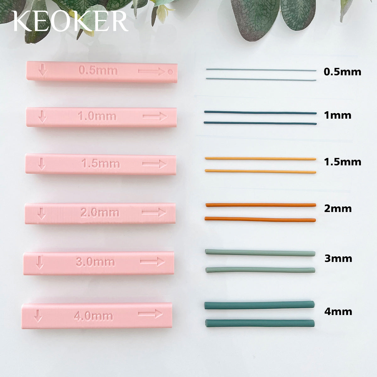 KEOKER clay tube hoop roller guide