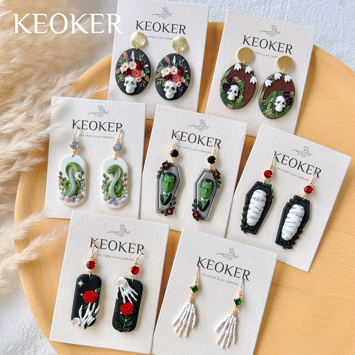 KEOKER Halloween Polymer Clay Molds
