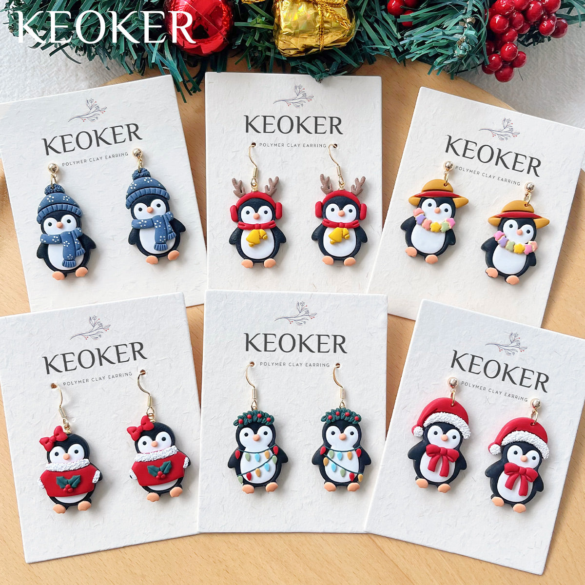 KEOKER Christmas Penguin Polymer Clay Cutters