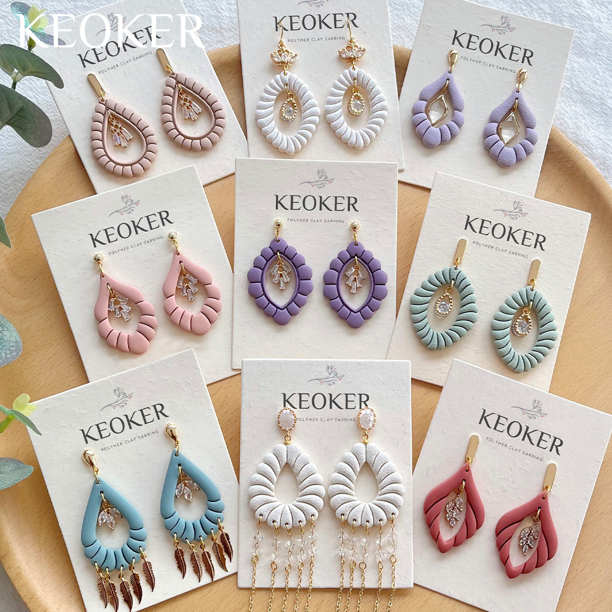 KEOKER Scalloped Drop Polymer Clay Cutters