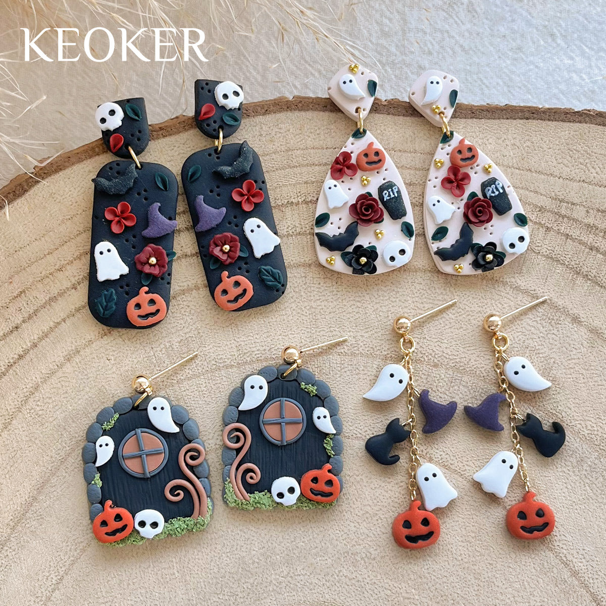 Keoker Mini Halloween Polymer Clay Cutters