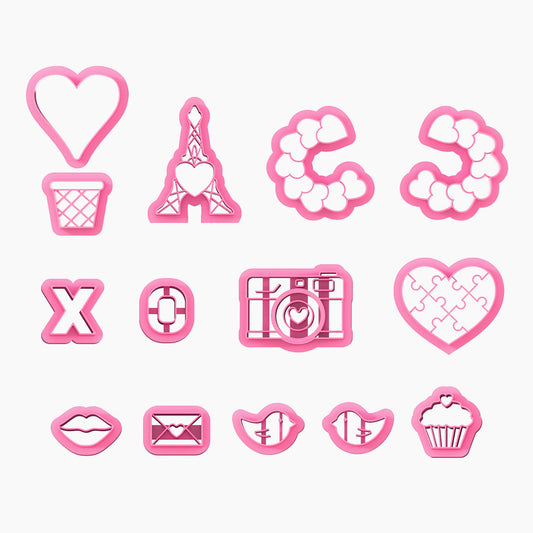 KEOKER Valentines Day Polymer Clay Cutters