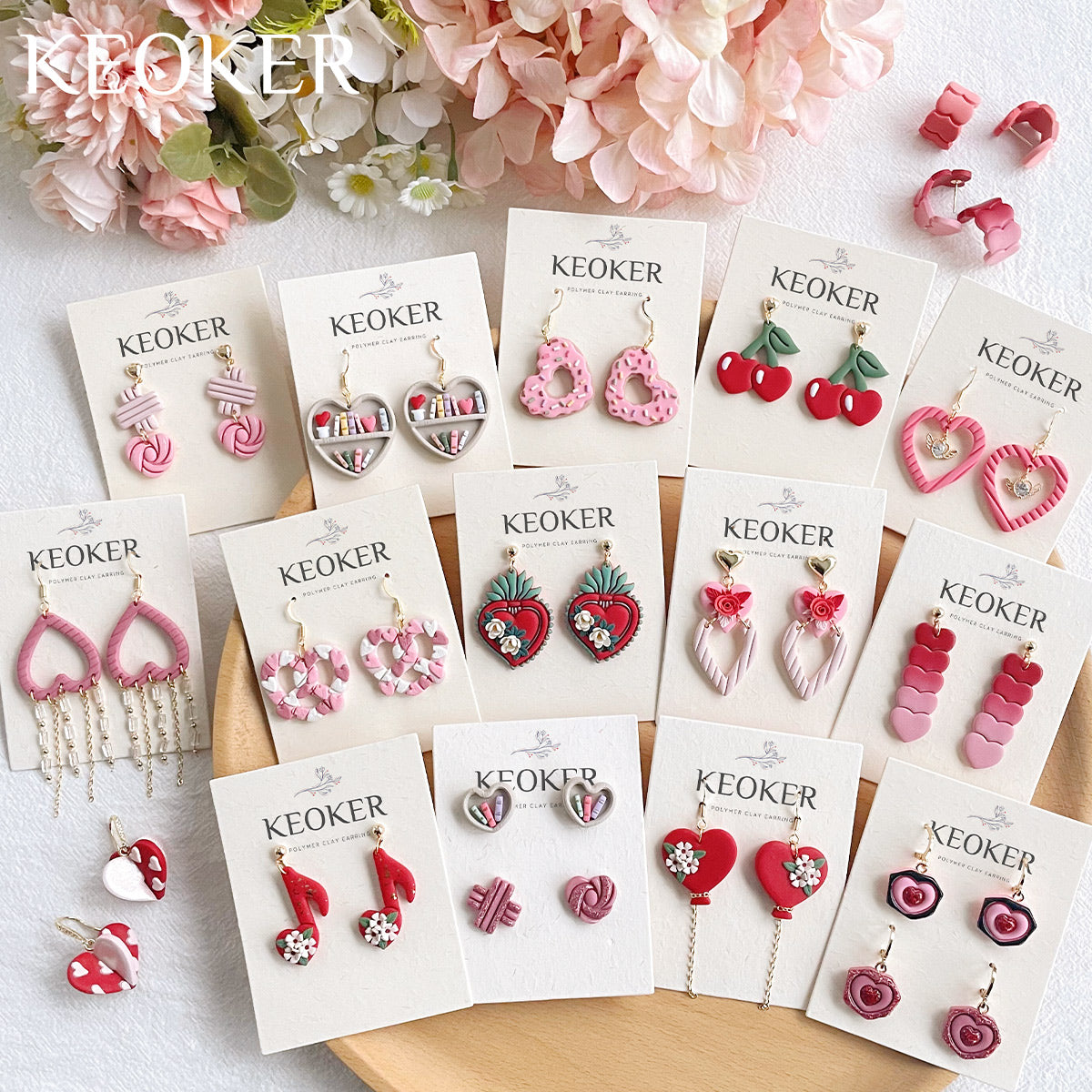 KEOKER Valentines Day Clay Cutters